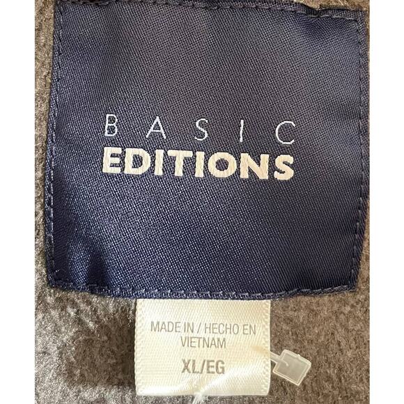 BASIC EDITION Kmart Men's Full Zip Fleece Vest Gray XL Outdoor Gorpcore Casual - Picture 6 of 9